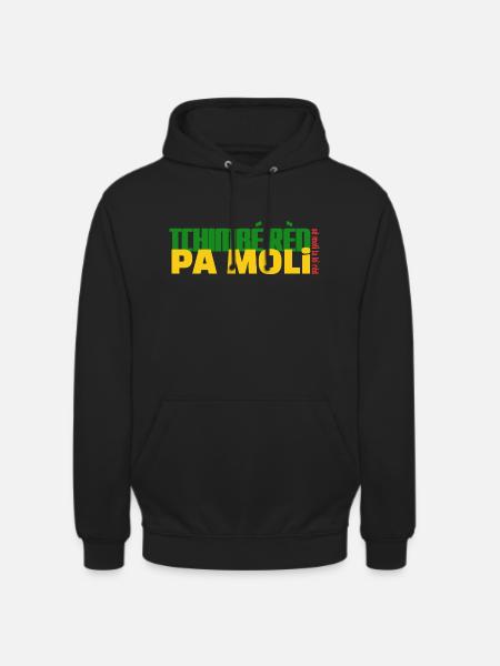 Tchimbé rèd pa moli - Sweat-shirt à capuche unisexe - noir