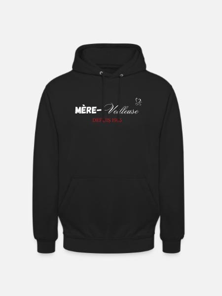 Mère veilleuse depuis 1985 - Sweat-shirt à capuche unisexe - noir