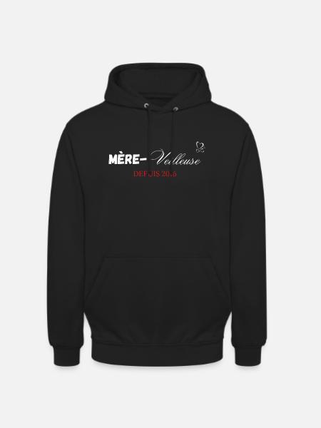 Mère veilleuse depuis 2016 - Sweat-shirt à capuche unisexe - noir