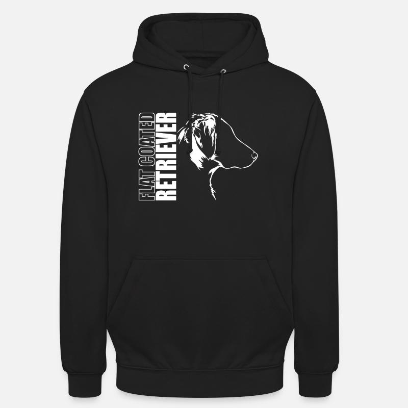 FLAT COATED RETRIEVER Profil Chiens Wilsigns - Sweat-shirt à capuche unisexe - noir