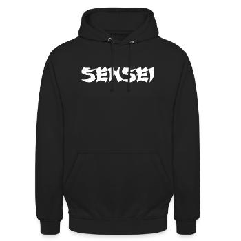 Japanese Sensei - Unisex Hoodie - black - Front - Alina (178cm) & Michal (187cm)