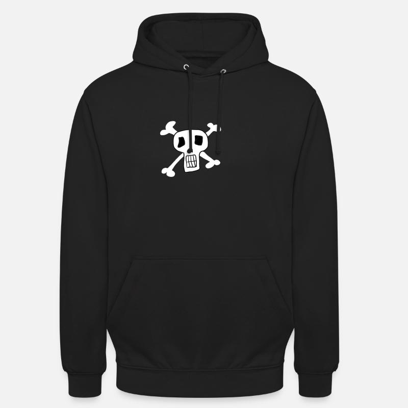 crâne - Sweat-shirt à capuche unisexe - noir