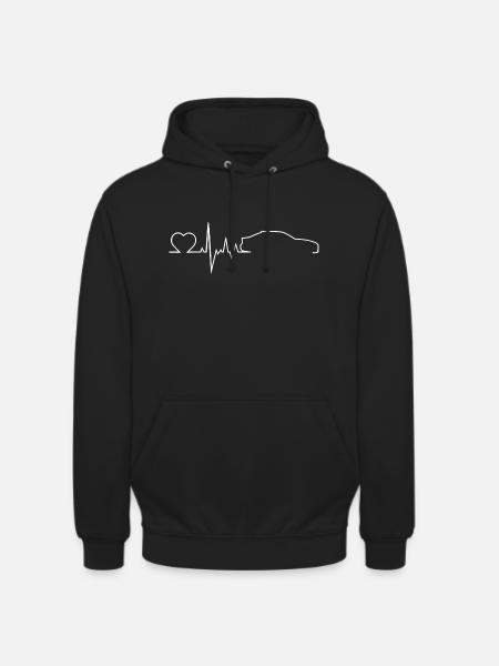 Bimmer F30 Sedan Heartbeat Gift Shirt - Uniseks hoodie - zwart