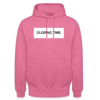 closing time - Unisex Hoodie - Pink - Vorne - Alina (178cm) & Michal (187cm)