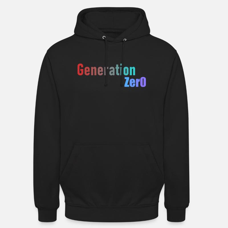 Génération 0 - Sweat-shirt à capuche unisexe - noir