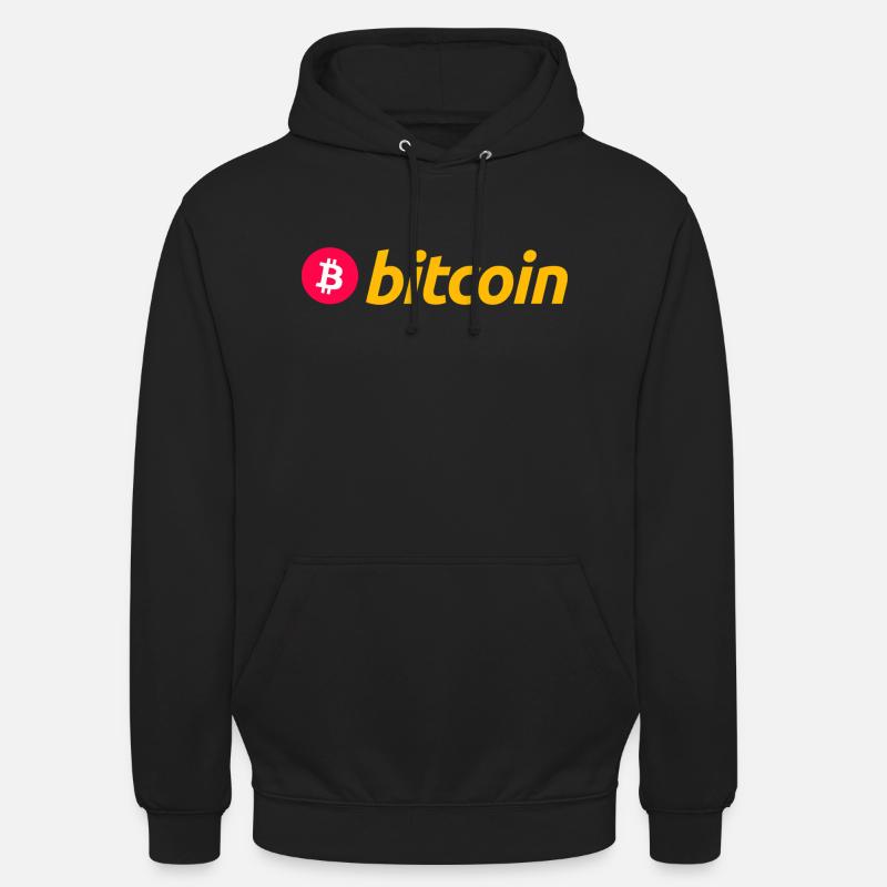 Bitcoin - Sweat-shirt à capuche unisexe - noir