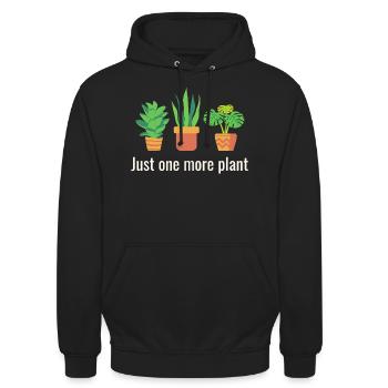 Nur noch eine Pflanze - Unisex Hoodie - Schwarz - Vorne - Alina (178cm) & Michal (187cm)