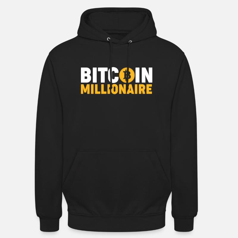 Bitcoin Millionaire - Sweat-shirt à capuche unisexe - noir