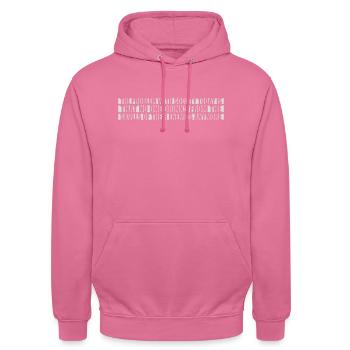 drinks from enemies skulls - Unisex Hoodie - pink - Front - Alina (178cm) & Michal (187cm)