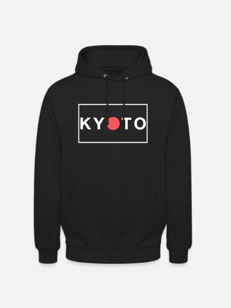 Kyoto Japan flag - Unisex Hoodie - black