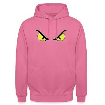 Mauvais yeux - Sweat-shirt à capuche unisexe - rose - Devant - Alina (178cm) & Michal (187cm)