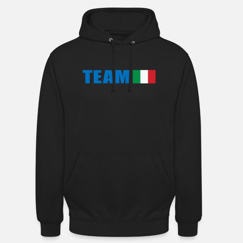 Support-Team Italien - Unisex Hoodie - Schwarz