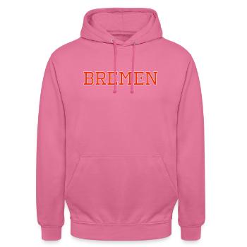 Bremen Stadt - Unisex Hoodie - Pink - Vorne - Alina (178cm) & Michal (187cm)