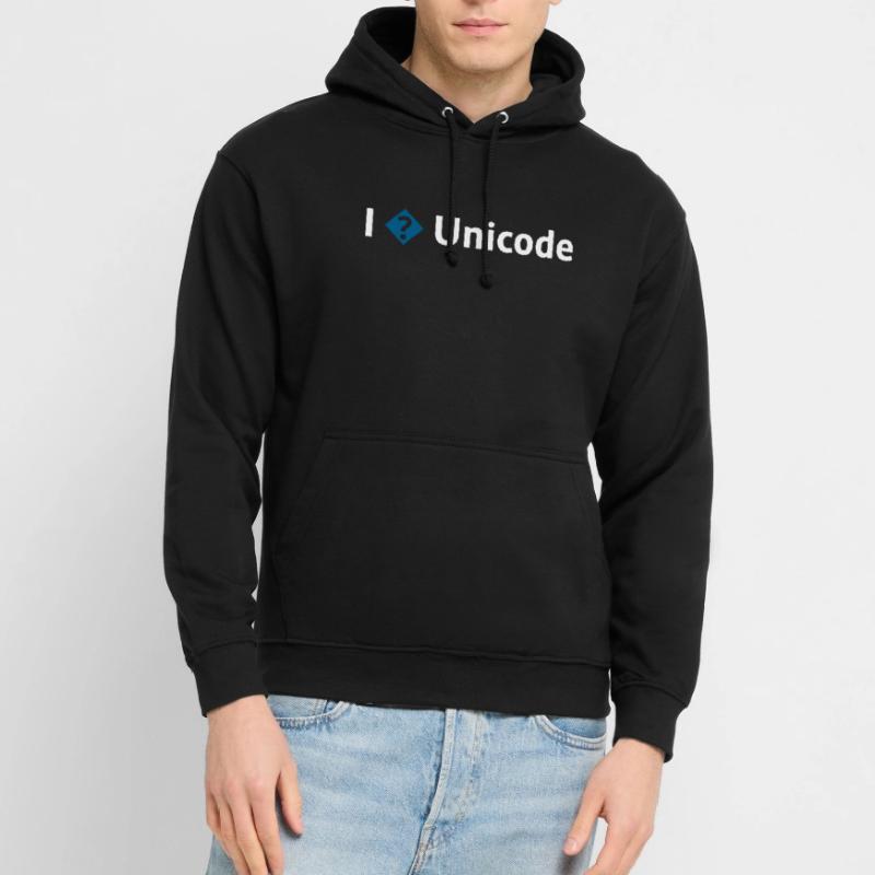 I Love Unicode / I Hate Unicode / I ? Unicode Unisex Hoodie