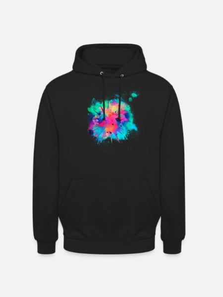 Explosion Detonation farbenfroh - Unisex Hoodie - Schwarz