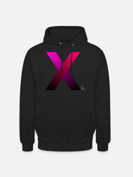 Buntes X - Unisex Hoodie - Schwarz