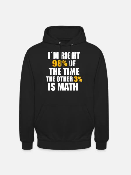 Math Mathematics - Unisex Hoodie - black