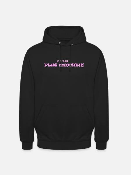 MiocheRose - Sweat-shirt à capuche unisexe - noir