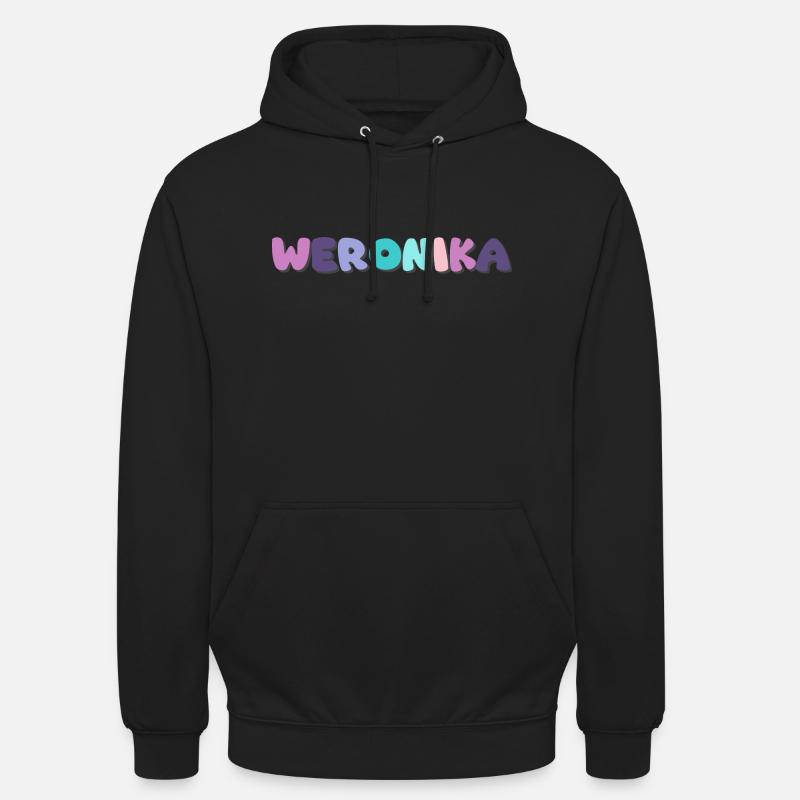 Nom - Weronika - Sweat-shirt à capuche unisexe - noir