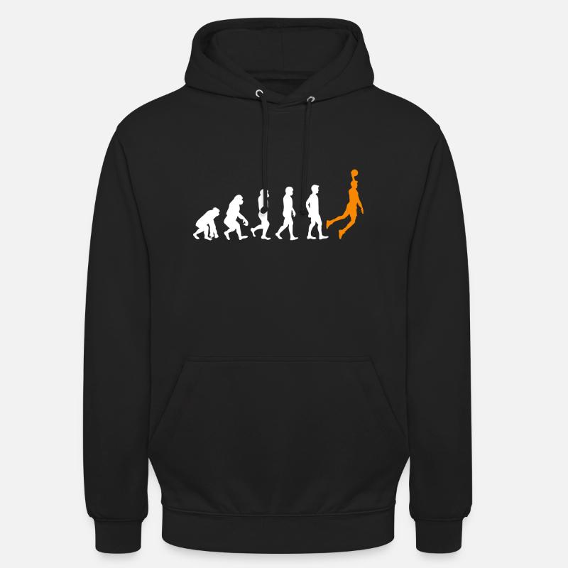 Basketball Evolution Basketballer Geschenk - Unisex Hoodie - Schwarz