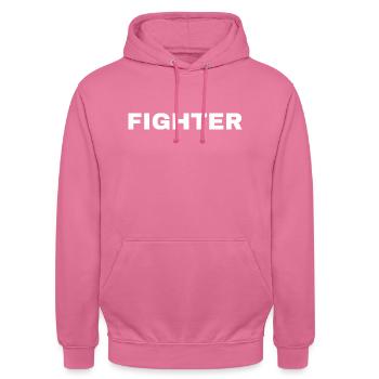 Fighter - Unisex Hoodie - Pink - Vorne - Alina (178cm) & Michal (187cm)