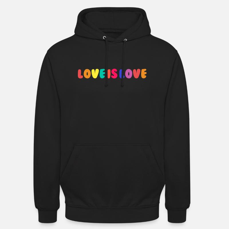 L’amour, c’est l’amour - Sweat-shirt à capuche unisexe - noir