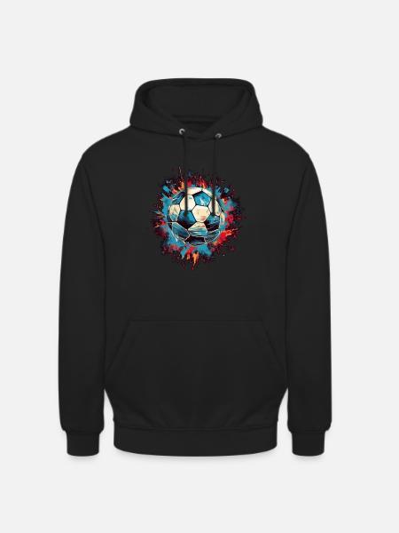 Soccer Ball - Unisex Hoodie - black
