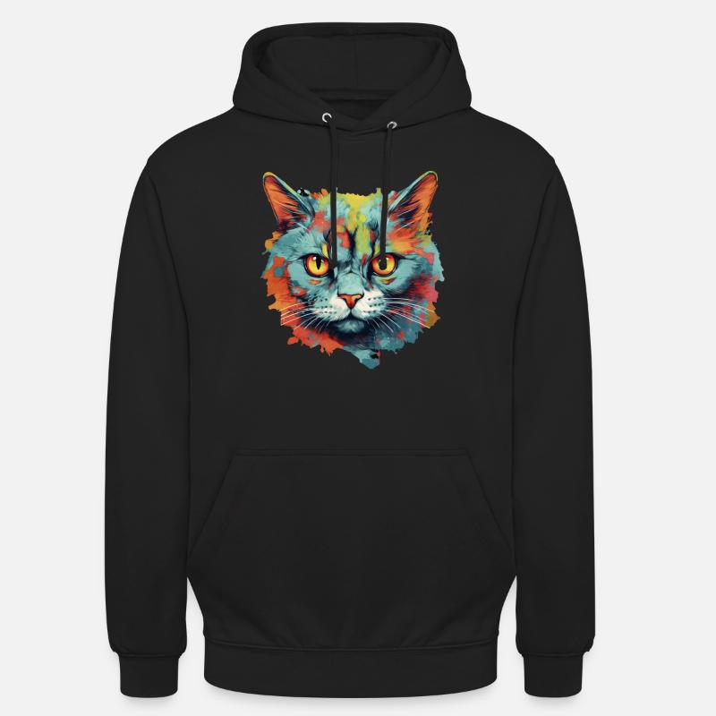 Katze - Unisex Hoodie - Schwarz