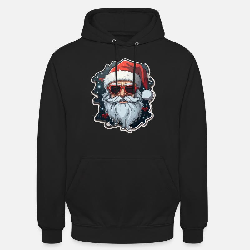 Weihnachtsmann - Illustration - Unisex Hoodie - Schwarz