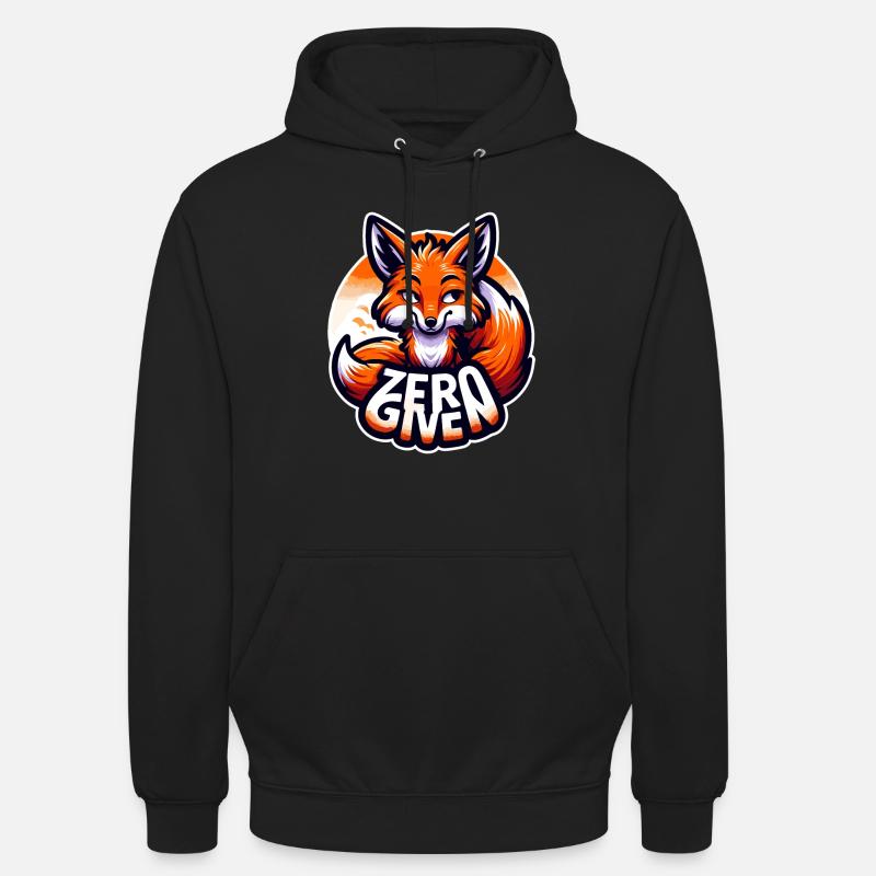 Zero Given - Fuchs Illustration - Unisex Hoodie - Schwarz