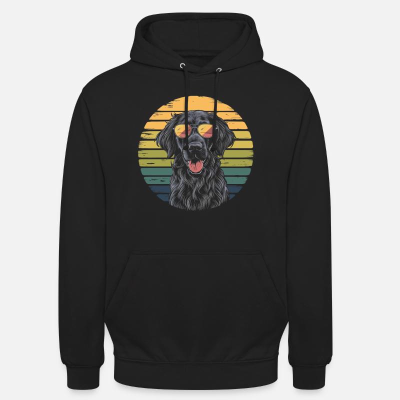 Coatet Plat Retriever Retro - Sweat-shirt à capuche unisexe - noir