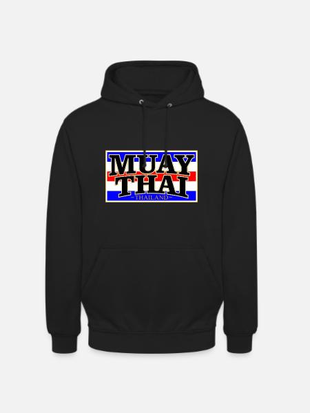 Muay Thai Thailand - Sweat-shirt à capuche unisexe - noir