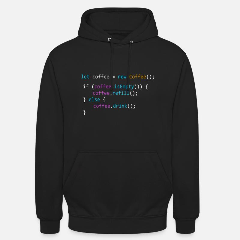 Coffee coding | Gift for Geeks Sweat-shirt à capuche unisexe