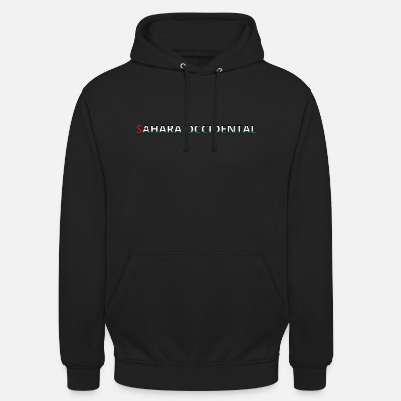 Drapeau Sahara Occidental - Sweat-shirt à capuche unisexe - noir