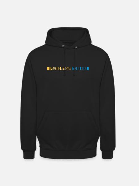 Game Paused line - Unisex Hoodie - black