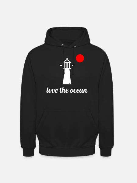 Sea lighthouse - Unisex Hoodie - black
