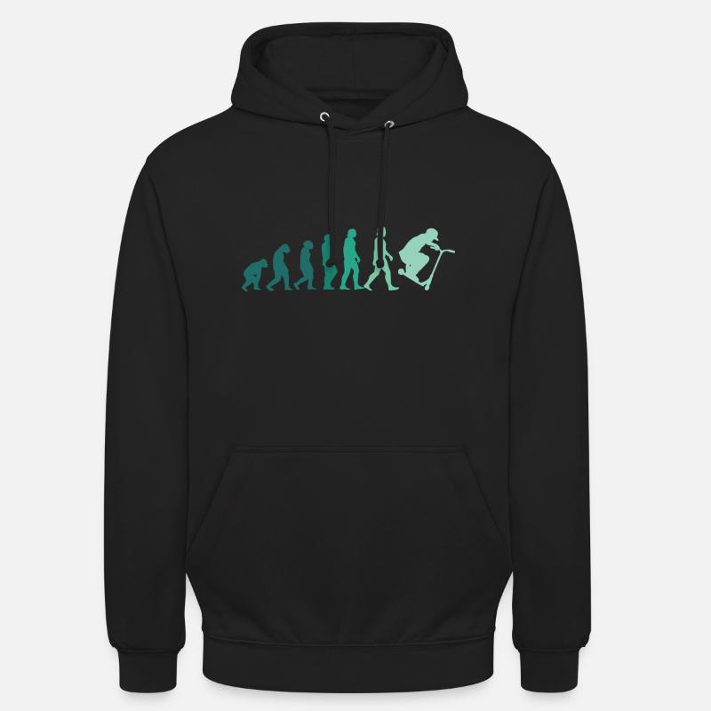 Trottinette cascadeur Stunt Stunt Scooter Roller Retro - Sweat-shirt à capuche unisexe - noir