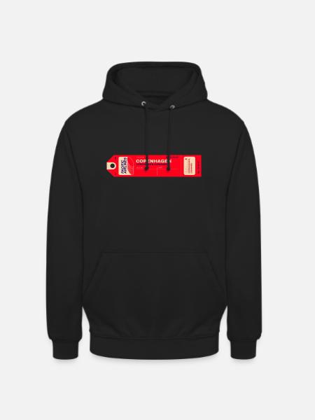 Copenhagen - Ticket - Unisex Hoodie - black