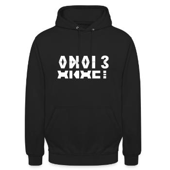 Anal? - Sweat-shirt à capuche unisexe - noir - Devant - Alina (178cm) & Michal (187cm)