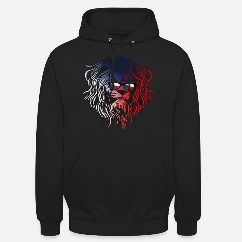 République tchèque - Sweat-shirt à capuche unisexe - noir