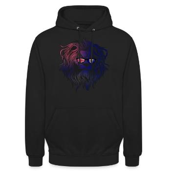 Sainte-Hélène - Sweat-shirt à capuche unisexe - noir - Devant - Alina (178cm) & Michal (187cm)