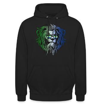 Sierra Leone - Unisex Hoodie - black - Front - Alina (178cm) & Michal (187cm)