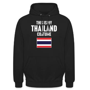 C’est mon costume de Thaïlande - Sweat-shirt à capuche unisexe - noir - Devant - Alina (178cm) & Michal (187cm)