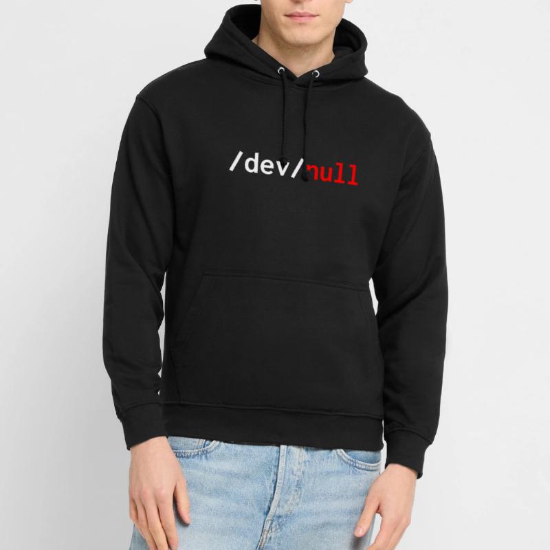 Dev null red web developer humor funny Unisex Hoodie