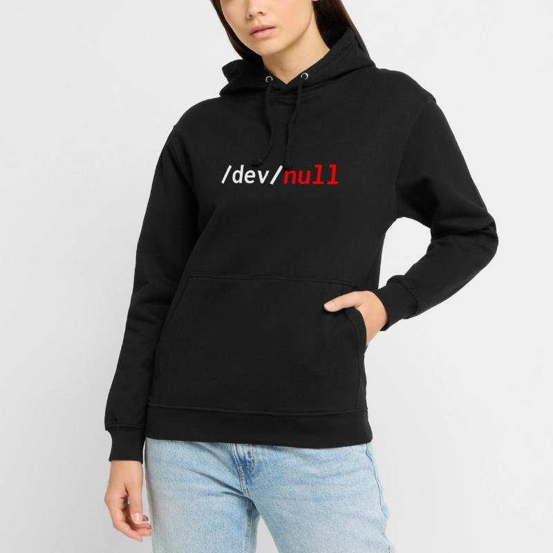Dev null red web developer humor funny Unisex Hoodie