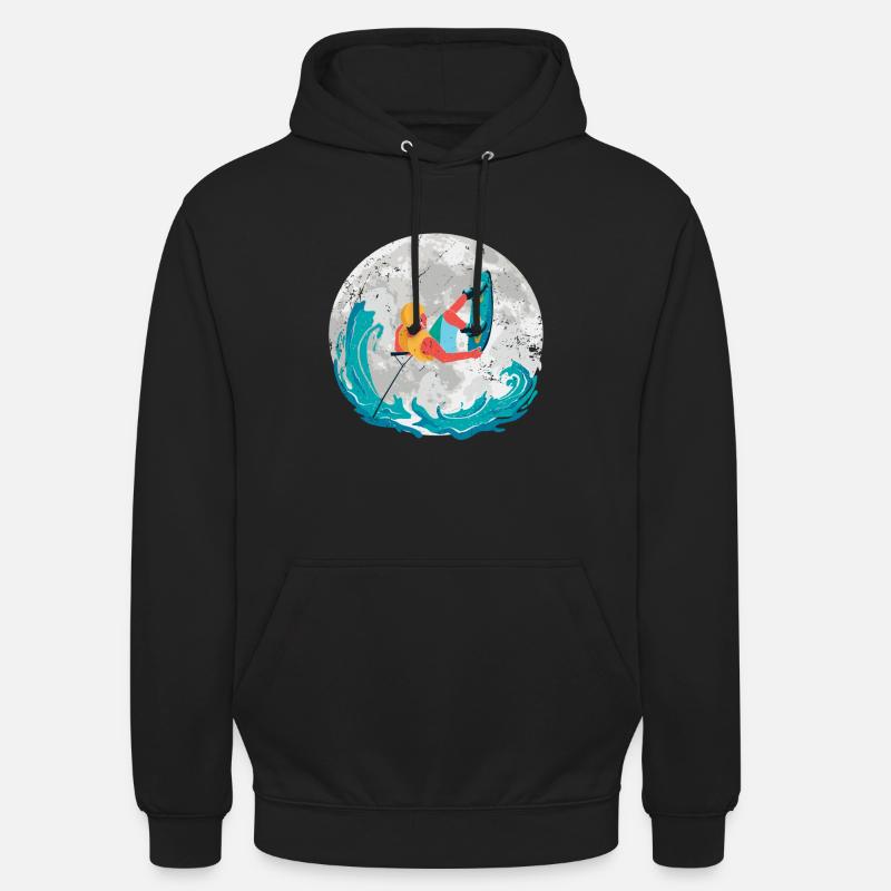 Wakeboard Wakeboard Wakeboarder cadeau - Sweat-shirt à capuche unisexe - noir