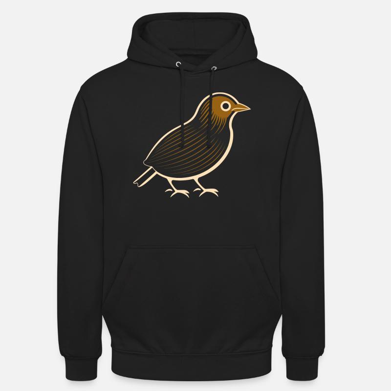 cailles petit oiseau caille - Sweat-shirt à capuche unisexe - noir