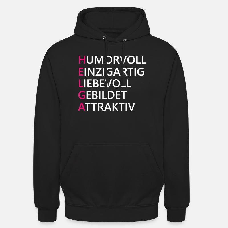 Helga Name Geschenk - Unisex Hoodie - Schwarz