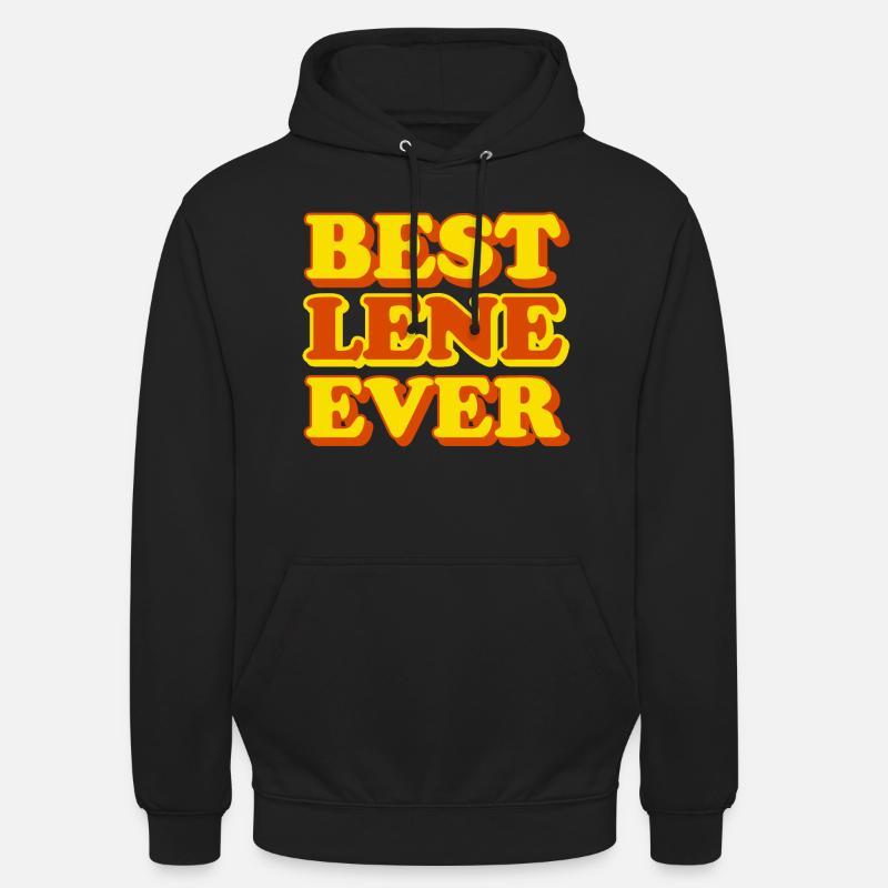 Lene prénom drôle cadeau - Sweat-shirt à capuche unisexe - noir