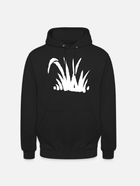 Buisson d’herbe - Sweat-shirt à capuche unisexe - noir
